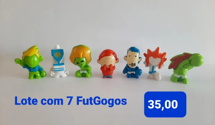 Lote 7 Futgogos coloridos
