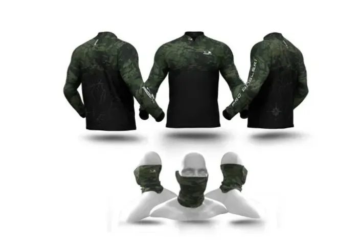 Camisa De Pesca Presa Viva Camuflada 11