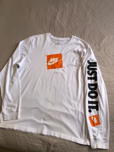Camiseta Nike Manga Longa Original Branca XL