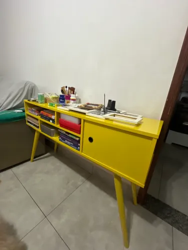 Rack retrô/vintage amarelo - excelente estado