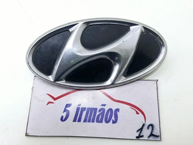 Emblema Hyundai Veracruz 3.8 2007/2008 Nº86513j000 Preto