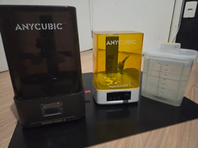 Impressora 3d de resina com lava e cura
