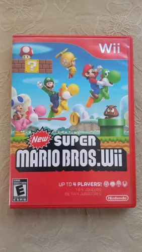 Jogo New Super Mario Bros Wii - Original (Capinha Vermelha)