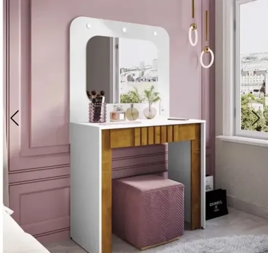 Penteadeira Iluminada Glam Nature com Espelho