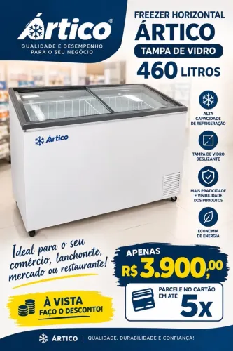Freezer usado semi novo