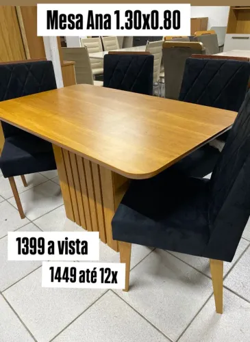 Mesa 4 lugares entrega imediata