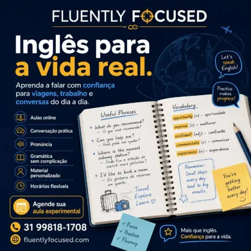Aulas de Inglês Online | Conversação, Viagens, Trabalho e Fluência