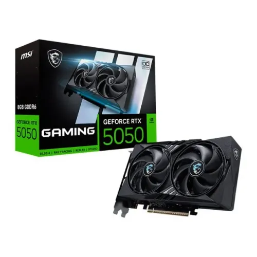 Placa de Video MSI GeForce RTX 5050 Gaming OC, 8GB, GDDR6, 128-bit
