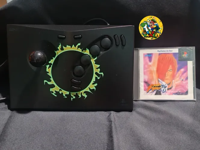 Controle Arcade Playstation 2 modelo NeoGeo + KOF 96 Japonês 