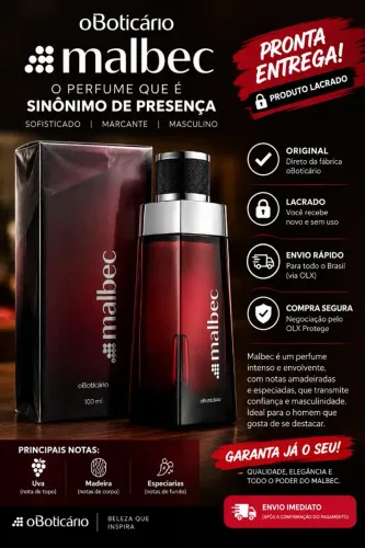 Perfume Malbec O Boticário 100ml - Lacrado Original