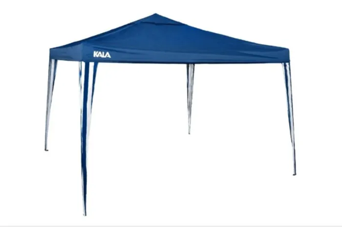 Tenda Gazebo Dobravel Aluminio 3x3m Azul - Kala