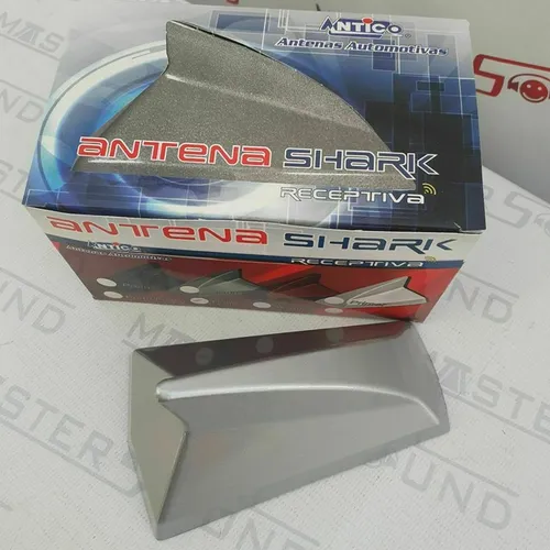 Antena de teto tubarão. Na cor Prata. Nova. Instalada.