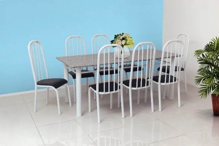 Mesa Milao 8 lugares em granito = Frete e montagem grátis