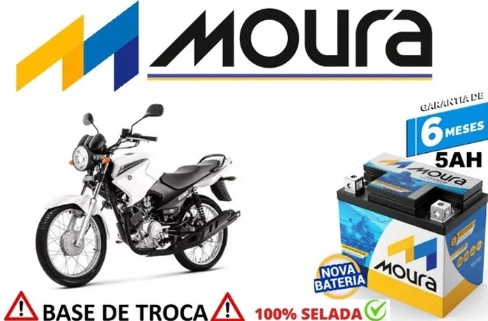 Bateria Automotiva Moura YBR - 5Ah