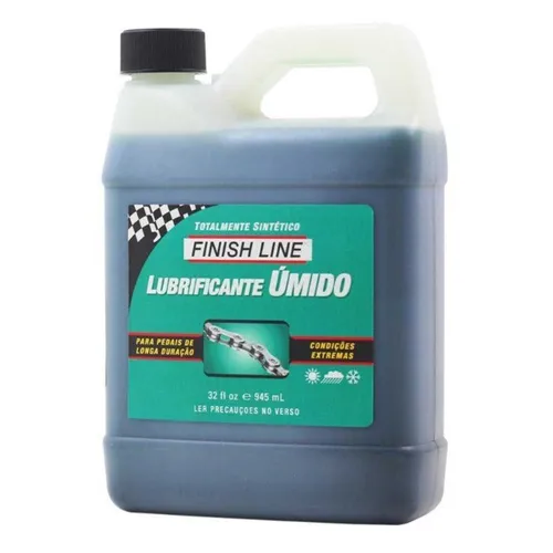 Óleo Lubrificante de Corrente Finish Line Cross Country Úmido Wet 945ml Verde 7257