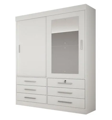 Quarto roupeiro solteiro com espelho 