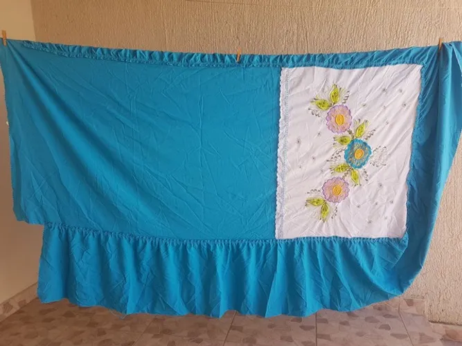 Cobre Leito com fronha, solteiro 
