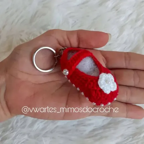 Mini sapatinho em crochê