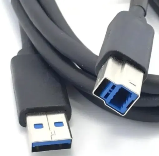 Cabo Usb Tipo B E Tipo A 3.0 Super Speed 5gb/s 1,8m Arduino Automação COD-CP779