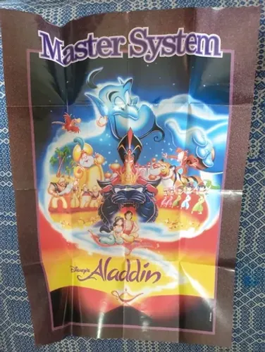 ( Leia ) Pôster Original Aladdin Master System