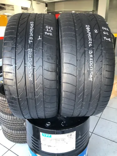 Kit 02 Pneus 285/40r21 Bridgestone Dueler H/p Sport (usados) 1/2