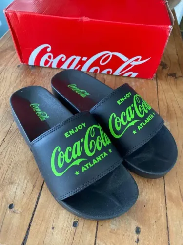 Chinelo Slide Coca Cola, unissex, tamanho 40, original, novo