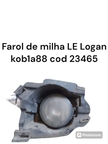 Farol De Milha Lado Esquerdo Renault Logan Cod 23465
