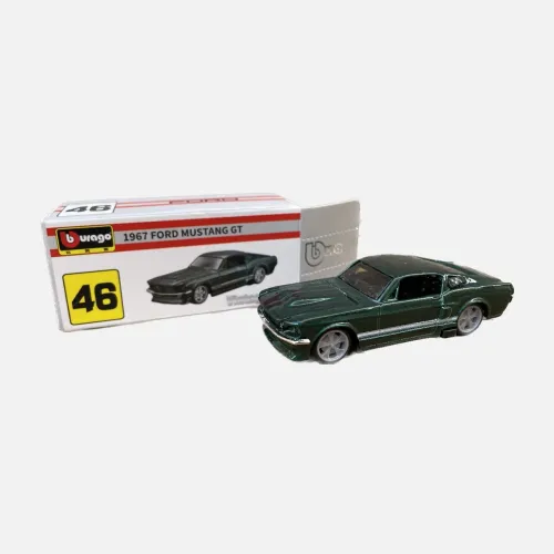 Ford Mustang miniatura Bburago abre capo coleção