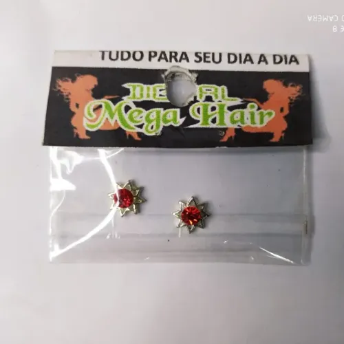 Joias De Unha Luxo Em Metal 3d - Cor ( Vermelho )