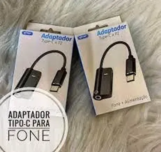 Adaptador Tipo C Com Carregamento + P2 Fone 3.5mm Knup