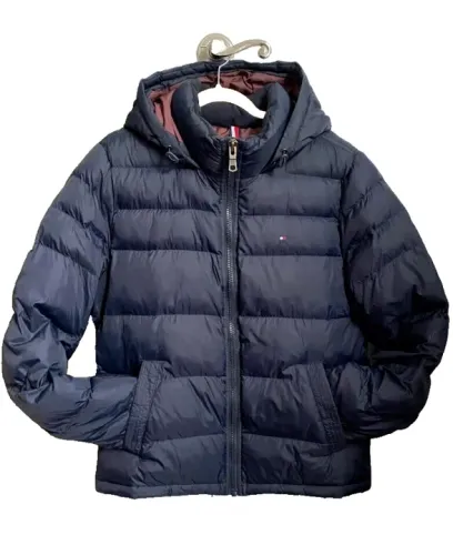Casaco Jaqueta puffer Tommy Hilfiger Bomber Neve Frio Extremo Gg