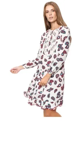 Vestido feminino Tommy Hilfinger Paisley 7/8 SLV tamanho 10 nunca usado