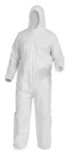 Macacão De Segurança Descartável - Kit Com 13 Unidades - Branco Tamanho XXG