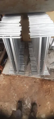 Pe de churrasqueira de aluminio