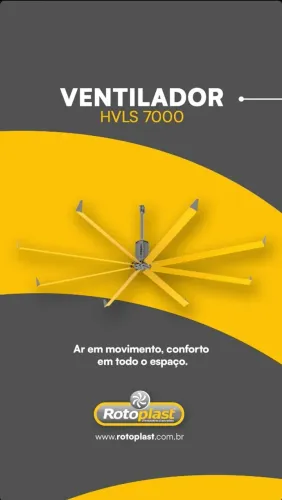 VENTILADOR HVLS 7000 ROTOPLAST 