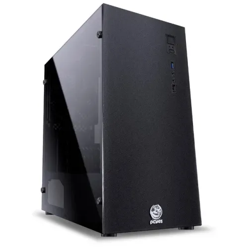 Gabinete Gamer Pcyes Terra *Com 2 Fans Sem Led* - Micro-ATX e Mini-ITX - WZetta