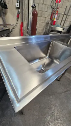 Pia Tanque Cuba de aço inox para cozinha industrial