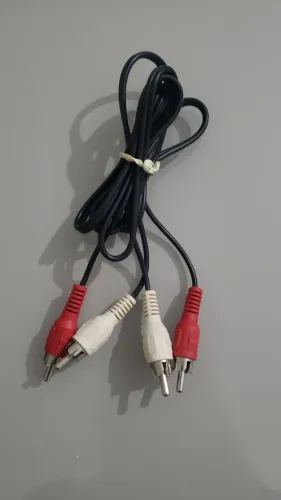 Cabo áudio RCA 2x2 macho 1m