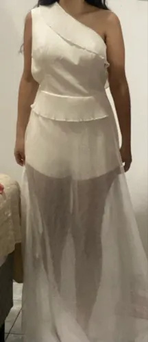 Macacão branco - Tamanho P/M