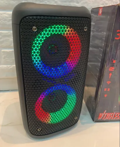 Caixa de Som Bluetooth com LED - Som potente e Iluminação Incrível