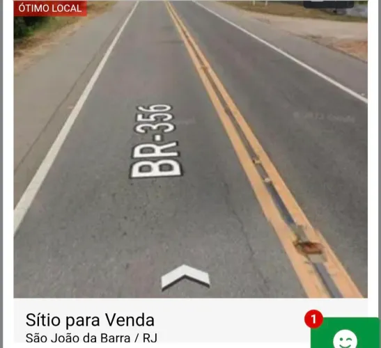 Sítio para Venda em São João da Barra/RJ, na BR-356, Cajueiro.