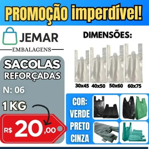 Sacos de Lixo Reforçados - Direto da Fábrica, Preço de Atacado!