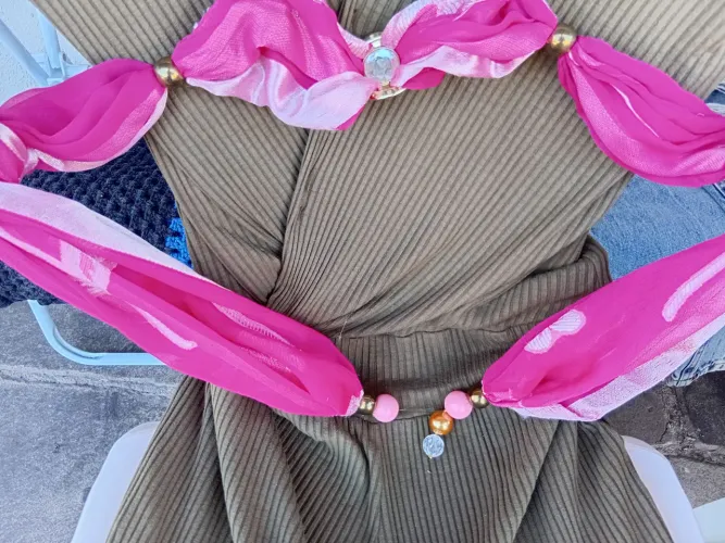 Lindo Lenço Cigano c/Élos de Pedras