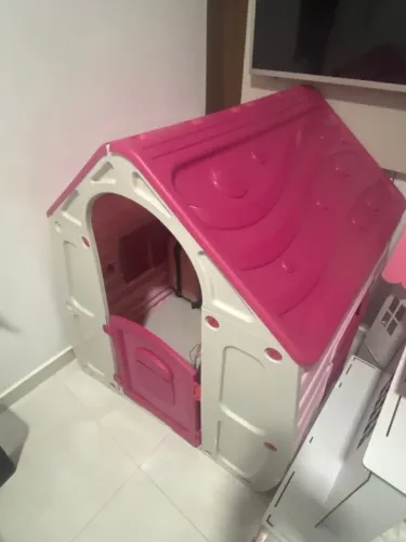 Casinha De Brinquedo Infantil De Criança Magical Rosa BelfixCasinha De Brinquedo Infantil