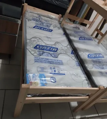 Cama Solteiro + Colchão de solteiro Gazin - Conforto e Qualidade