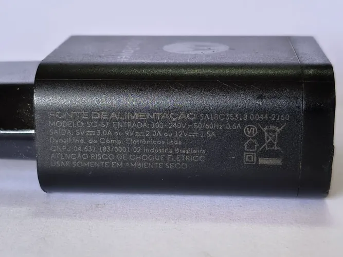 Carregador Motorola Turbo Power SC-57