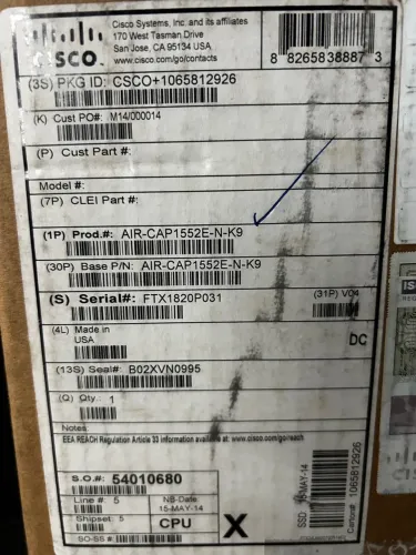 Cisco AIR-CAP1552E-N-K9 - Ponto de Acesso Wi-Fi