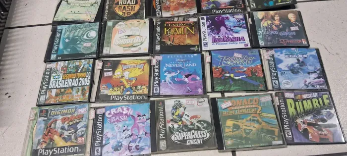 60 jogos de play 1 gravados