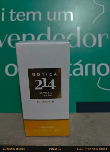 Eau Deo Parfum Feminino Botica 214 Sevilla Dorada Floral Frutal