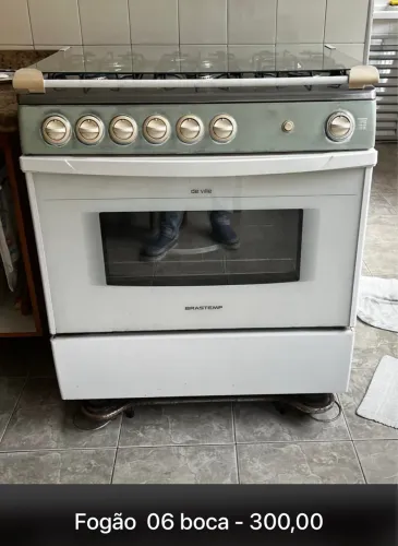 Fogão 06 boca Brastemp + exaustor 